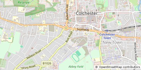 Map of Colchester