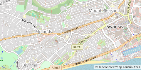 Map of Swansea