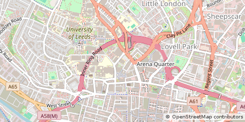 Map of Leeds