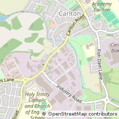 Map of Barnsley, South Yorkshire