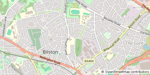 Map of Bilston, West Midlands
