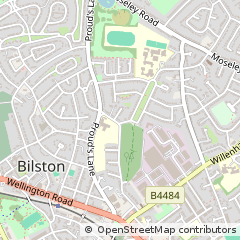 Map of Bilston, West Midlands
