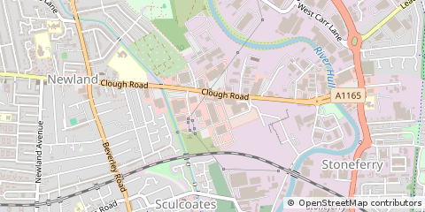 Map of Hull, East Yorkshire