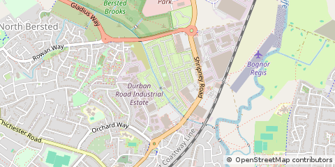 Map of Shipney Road, Bognor Regis, West Sussex
