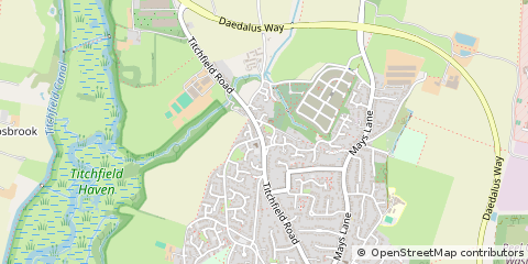 Map of Fareham, Hampshire