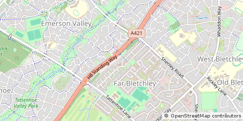 Map of Milton Keynes