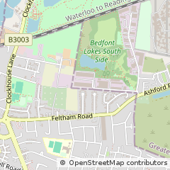 Map of Ashford, Middlesex
