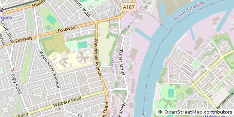 Map of Newcastle Upon Tyne, Tyne and Wear