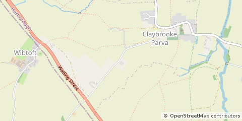 Map of Wibtoft, Leicestershire