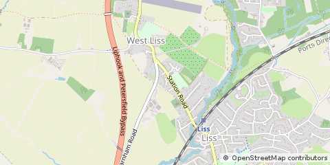 Map of Liss, Hampshire