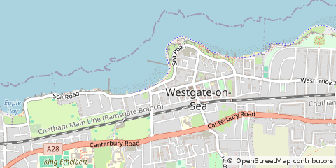 Map of Westgate-on-SEA