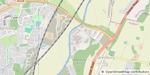 Map of Daresbury