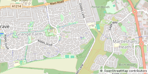 Map of Ipswich, Suffolk