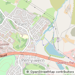 Map of Merthyr Tydfil