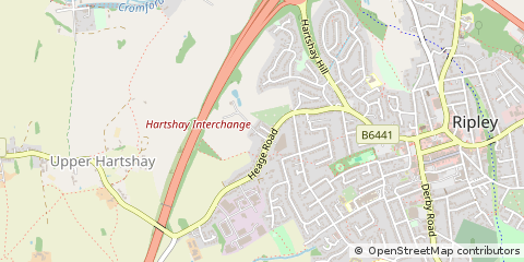 Map of Ripley, Derbyshire