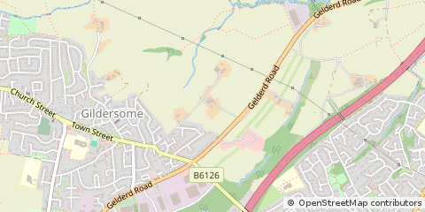 Map of Leeds, West Yorkshire