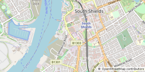 Map of South Shields