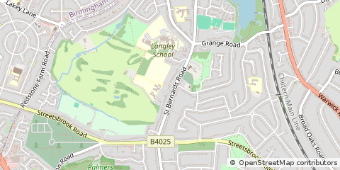 Map of Solihull, West Midlands