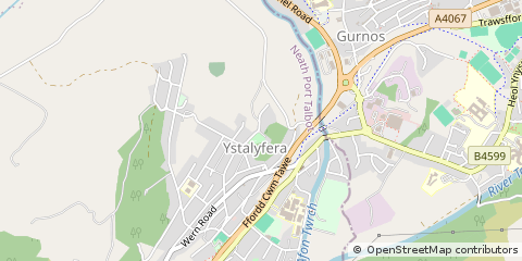 Map of Swansea, West Glamorgan