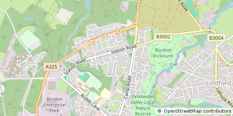 Map of Bordon