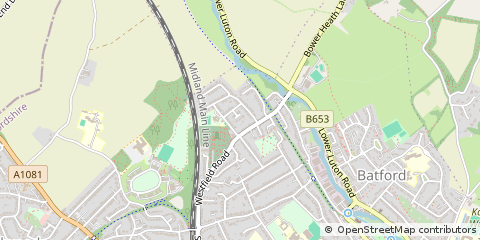Map of Harpenden, Hertfordshire