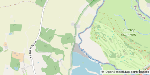 Map of Earsham, Bungay Suffolk