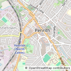 Map of Penrith, Cumbria