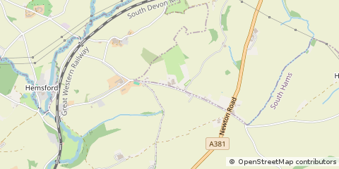 Map of Totnes, Devon