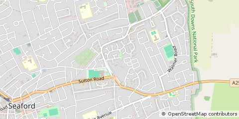 Map of Seaford, East Sussex