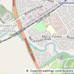 Map of Stonehaven, Kincardineshire