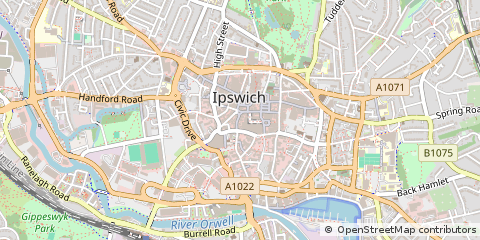 Map of Ipswich, Suffolk
