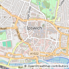 Map of Ipswich, Suffolk