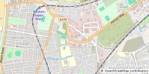 Map of Weston-Super-Mare, Avon