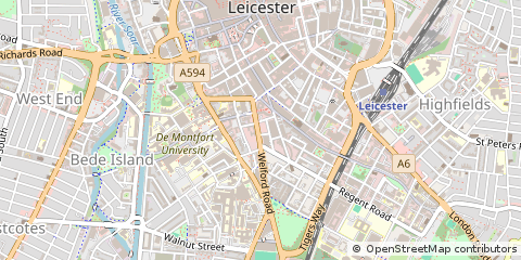 Map of Leicester