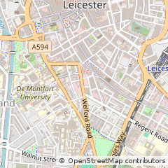 Map of Leicester