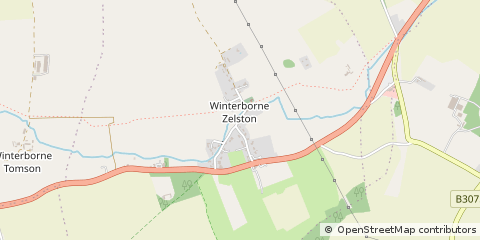 Map of Blandford Forum, Dorset