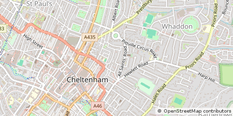 Map of Cheltenham