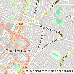 Map of Cheltenham