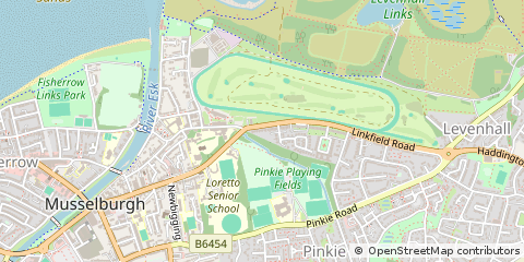 Map of Musselburgh, Midlothian