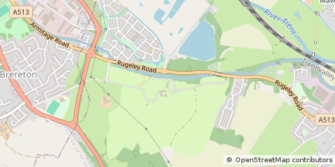 Map of Rugeley
