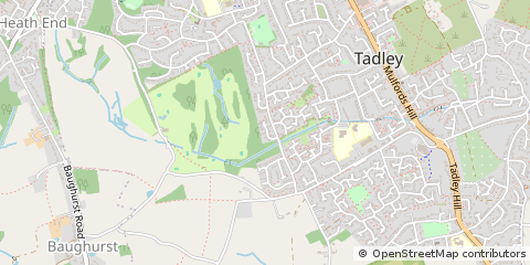 Map of Tadley, Hampshire