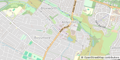 Map of Poole, Dorset