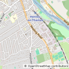 Map of Henley-on-Thames, Oxfordshire