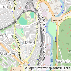 Map of Swansea