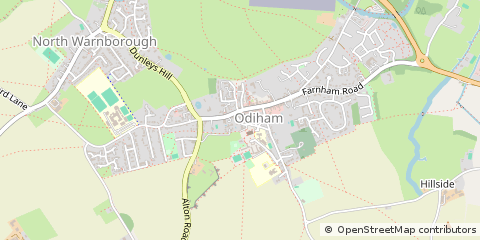 Map of Hook, Hampshire