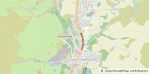 Map of Rossendale