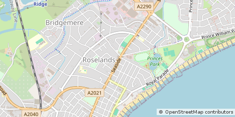 Map of Eastbourne, East Sussex