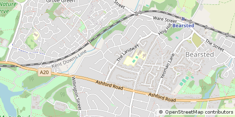 Map of Maidstone, Kent