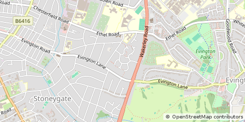 Map of Leicester