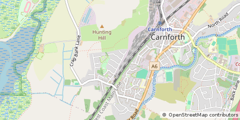 Map of Carnforth, Lancashire